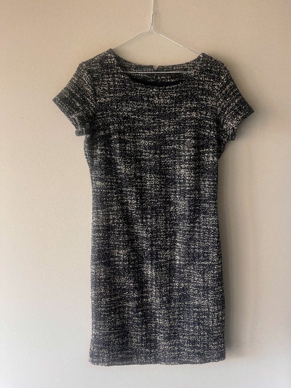 Banana Republic Black & White Tweed Dress